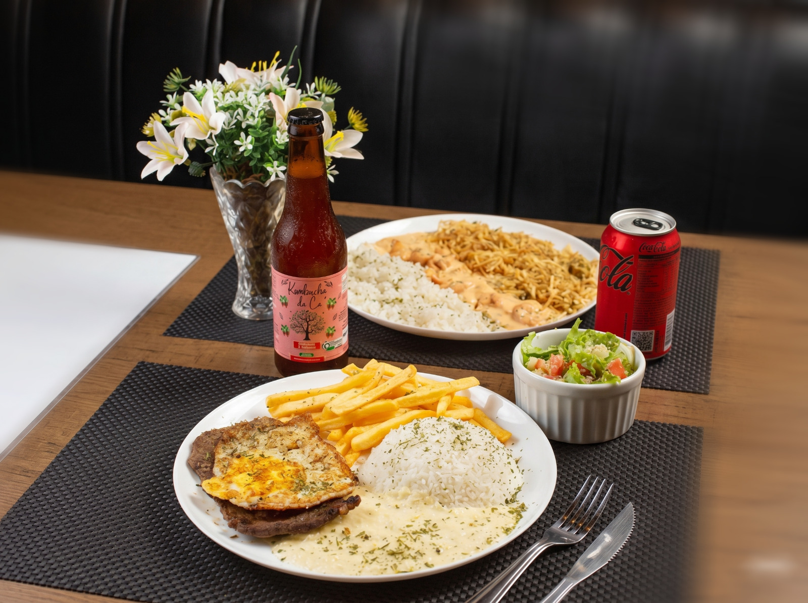 Refeições deliciosas do restaurante Padoca Votu